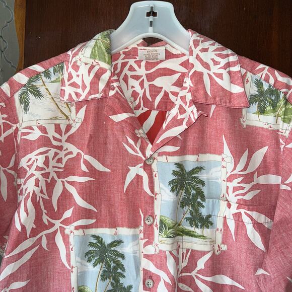 Vintage go barefoot men’s size medium coconut shell buttons Hawaiian shirt - Picture 7 of 7